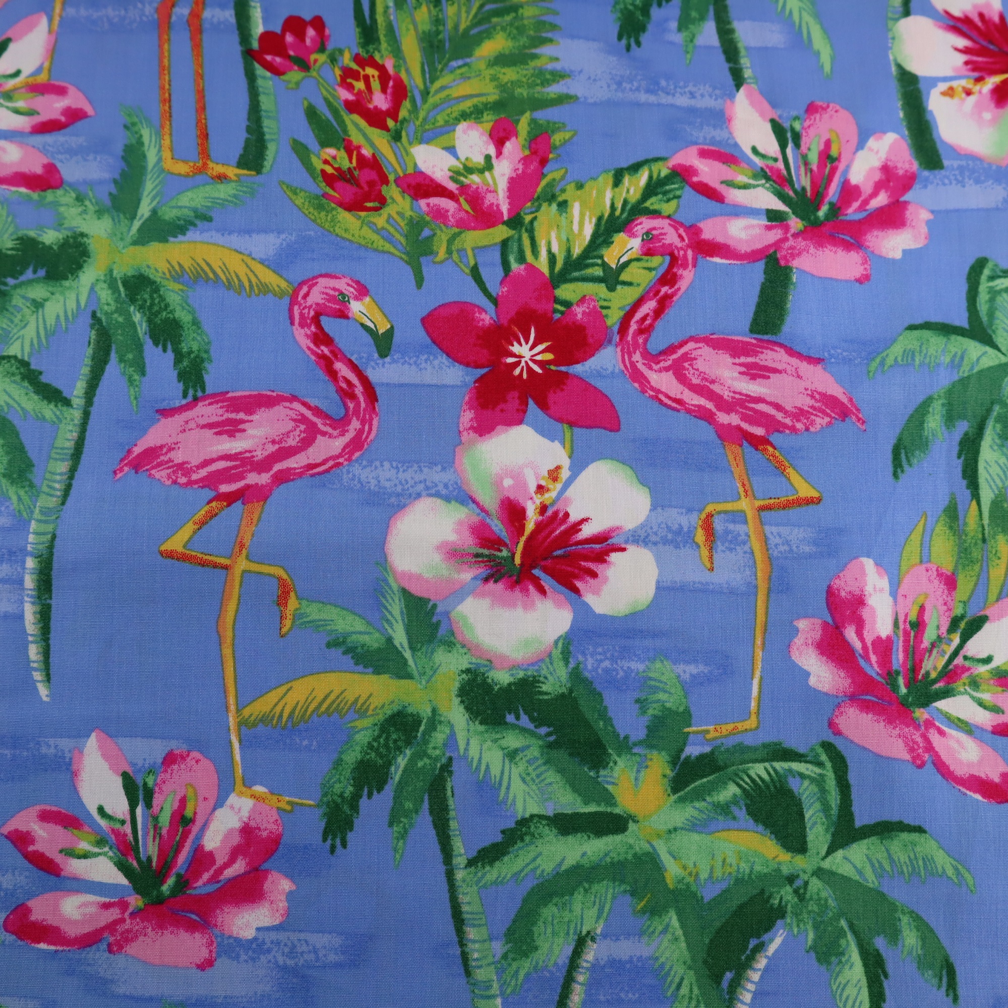 Flamingo Palm Blue RPH-16602 Craft Cotton – Reynard Fabrics